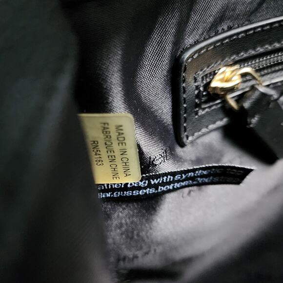 Calvin Klein Sandra Leather Tote Satchel Handbag - Picture 10 of 15